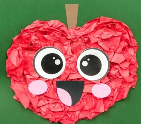 tissue paper apple