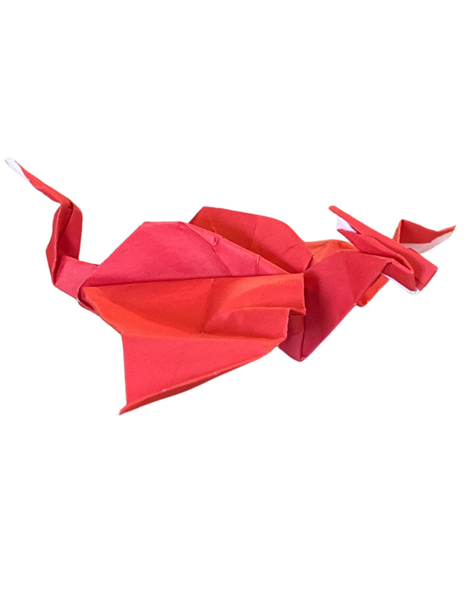 Sample of the Origami Dragon kit