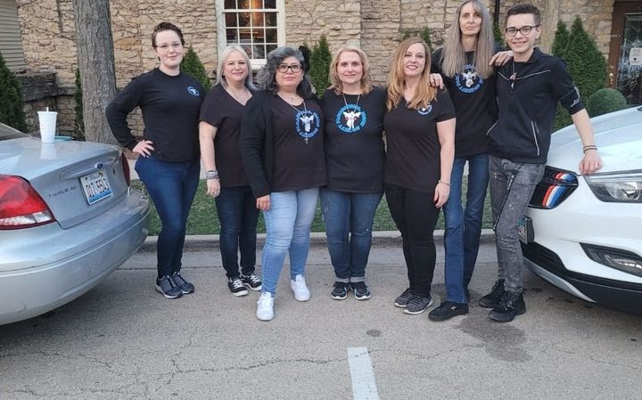 Group photo of members of the Paranormal Moms Society