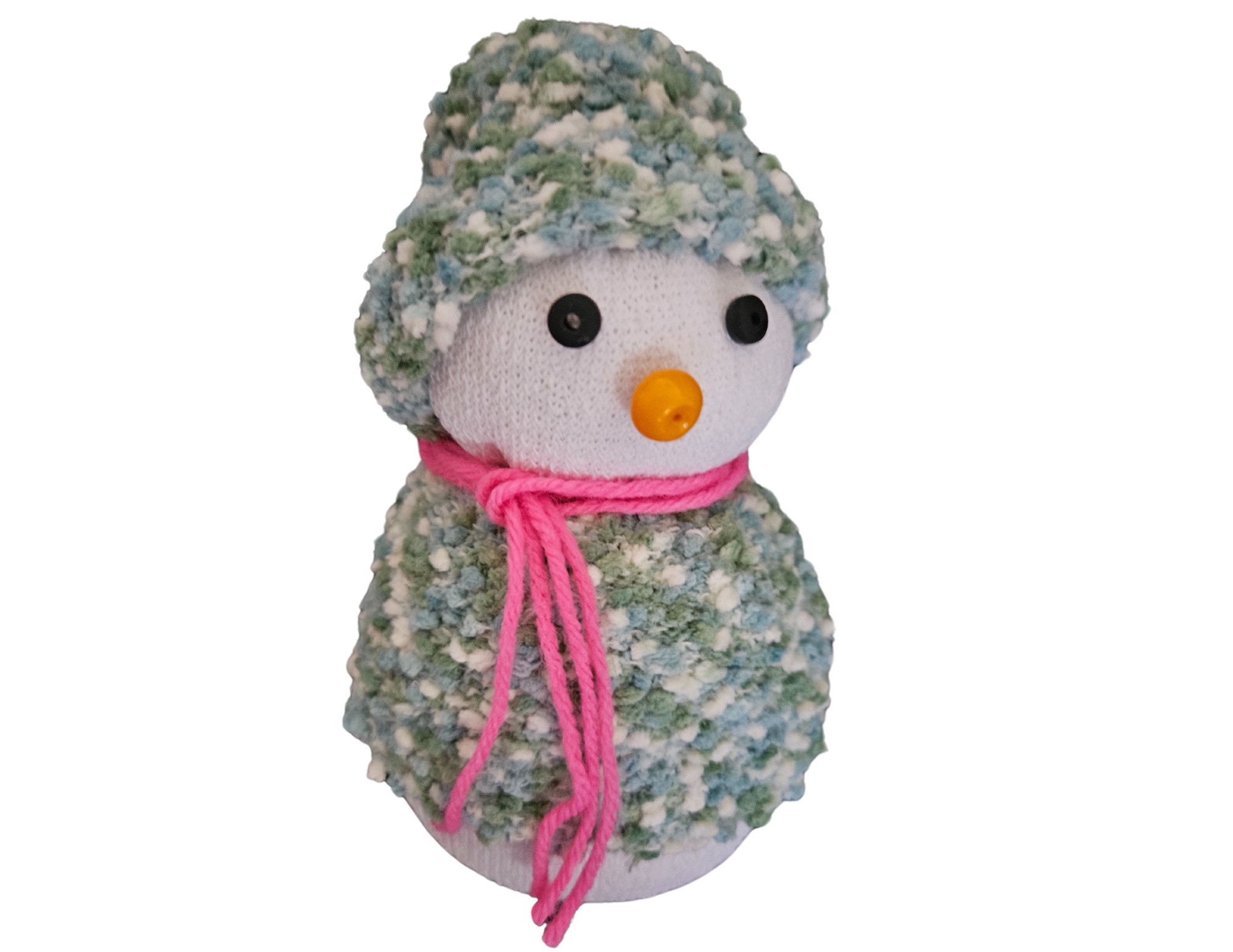 Craft sample of No Sew Snowman