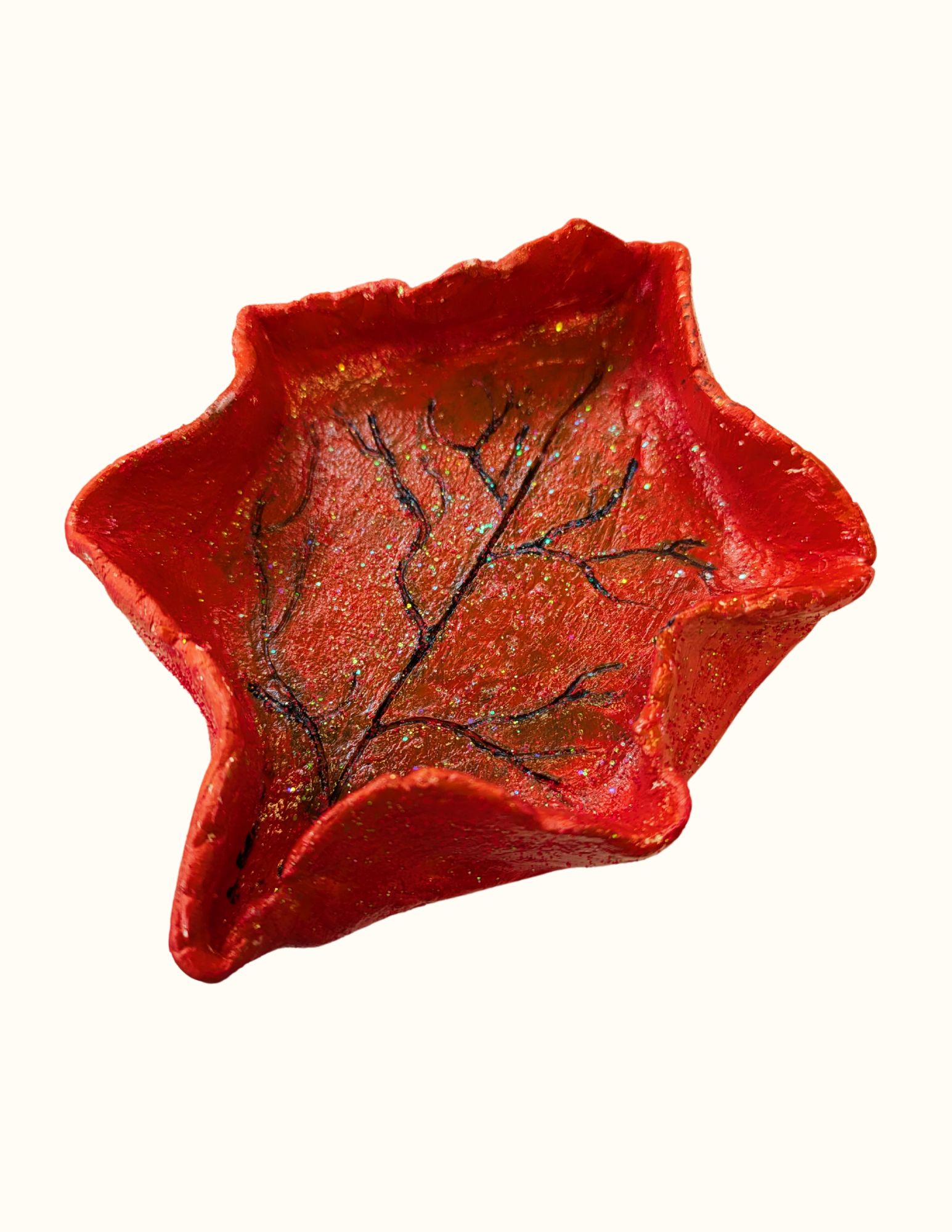 Sample of Leaf Pinch Pot from Craft Kit