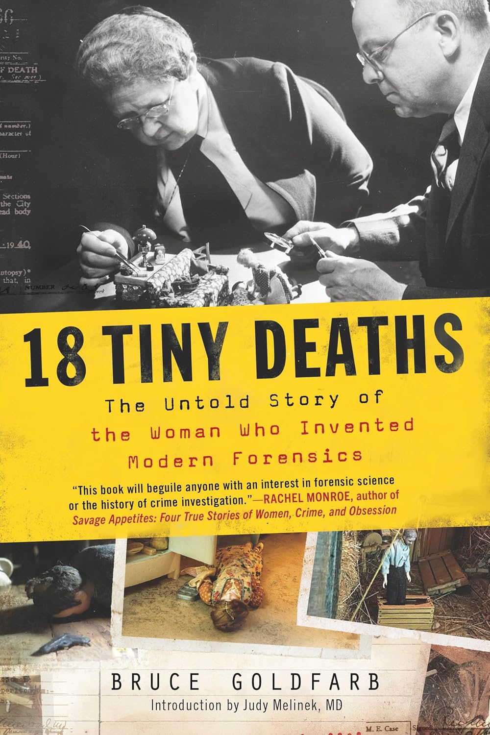 Book cover of 18 Tiny Deaths by Bruce Goldfarb