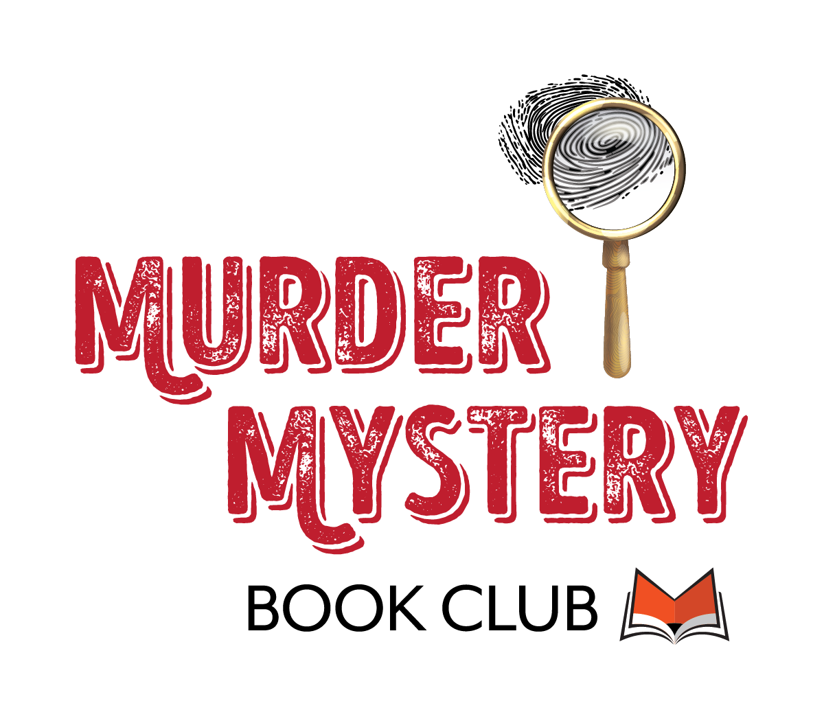 murder mystery book club logo